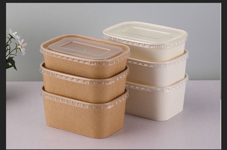 Food‑Grade Kraft Square Bowl