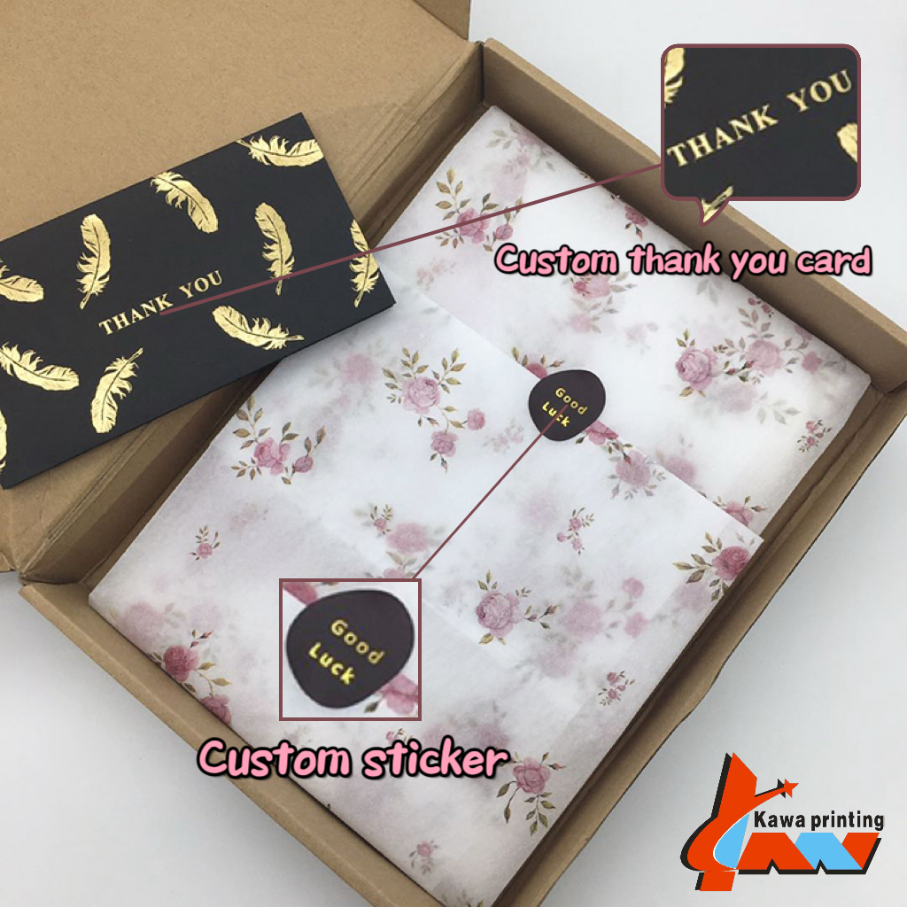 Luxury Printed Wrapping Paper for Gifts Custom Logo Tissue Paper Manufacturer