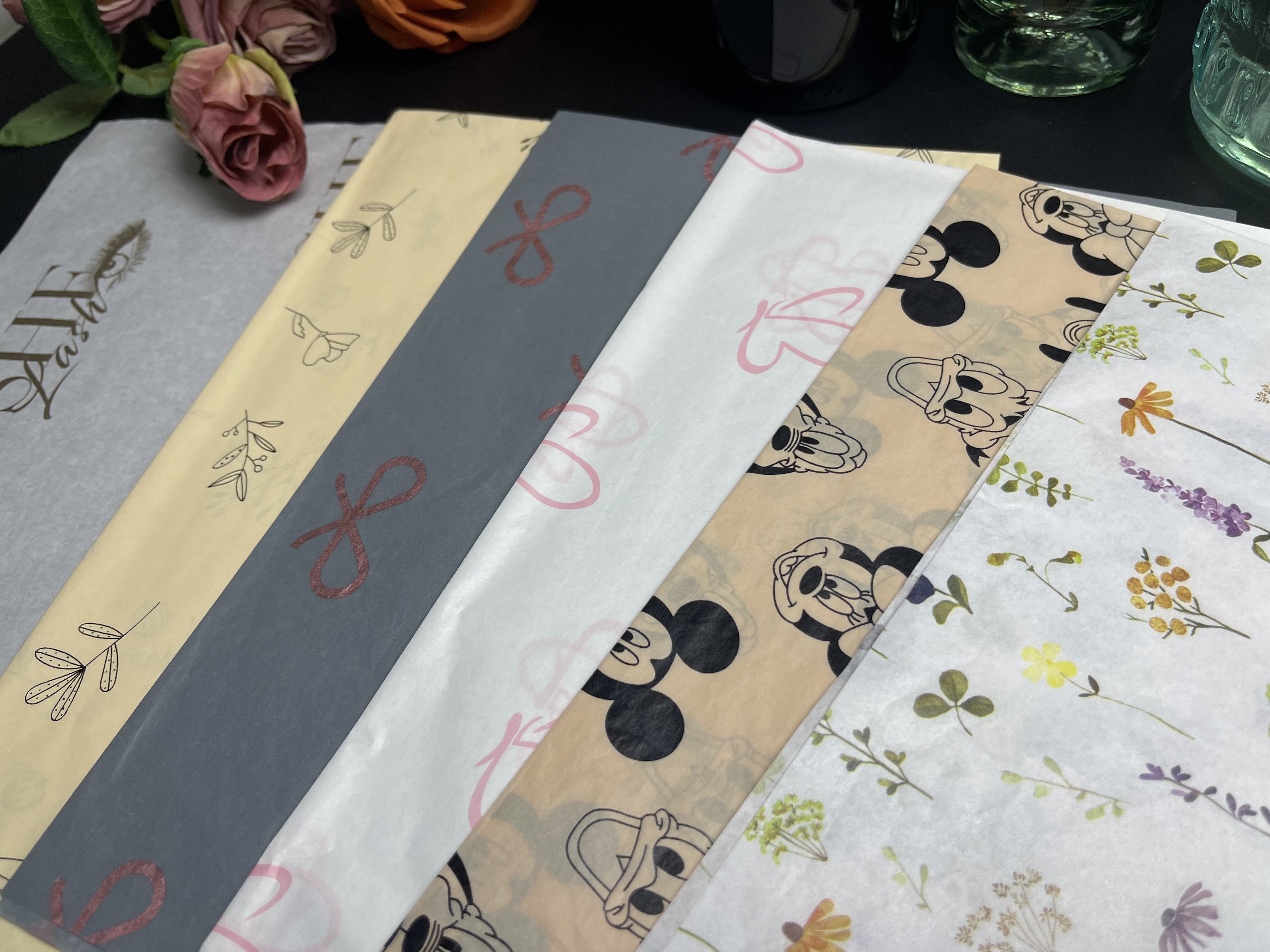 Eco Friendly Custom Tissue Paper – Full Logo Print for Premium Packaging
