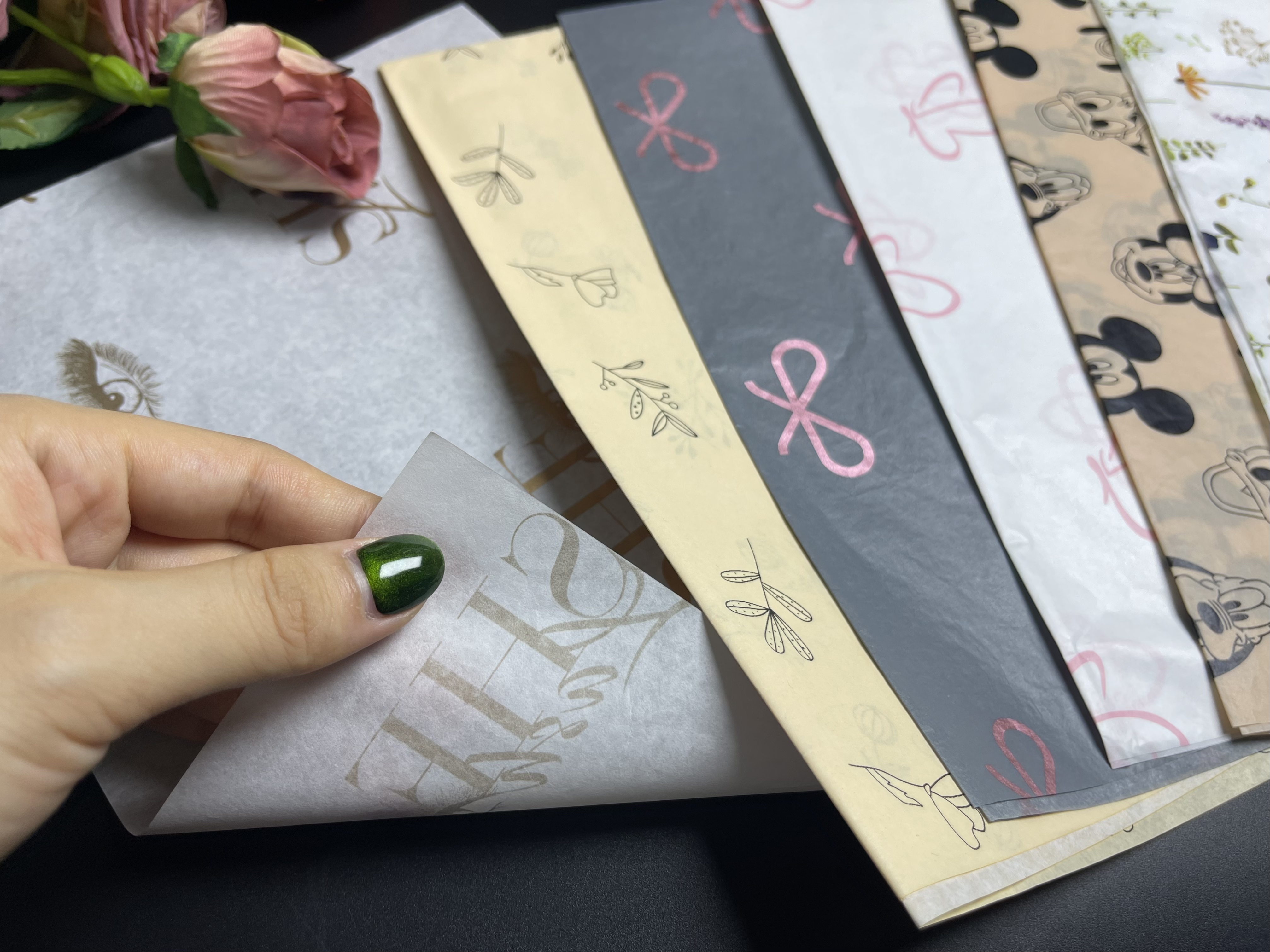 Eco Friendly Custom Tissue Paper – Full Logo Print for Premium Packaging