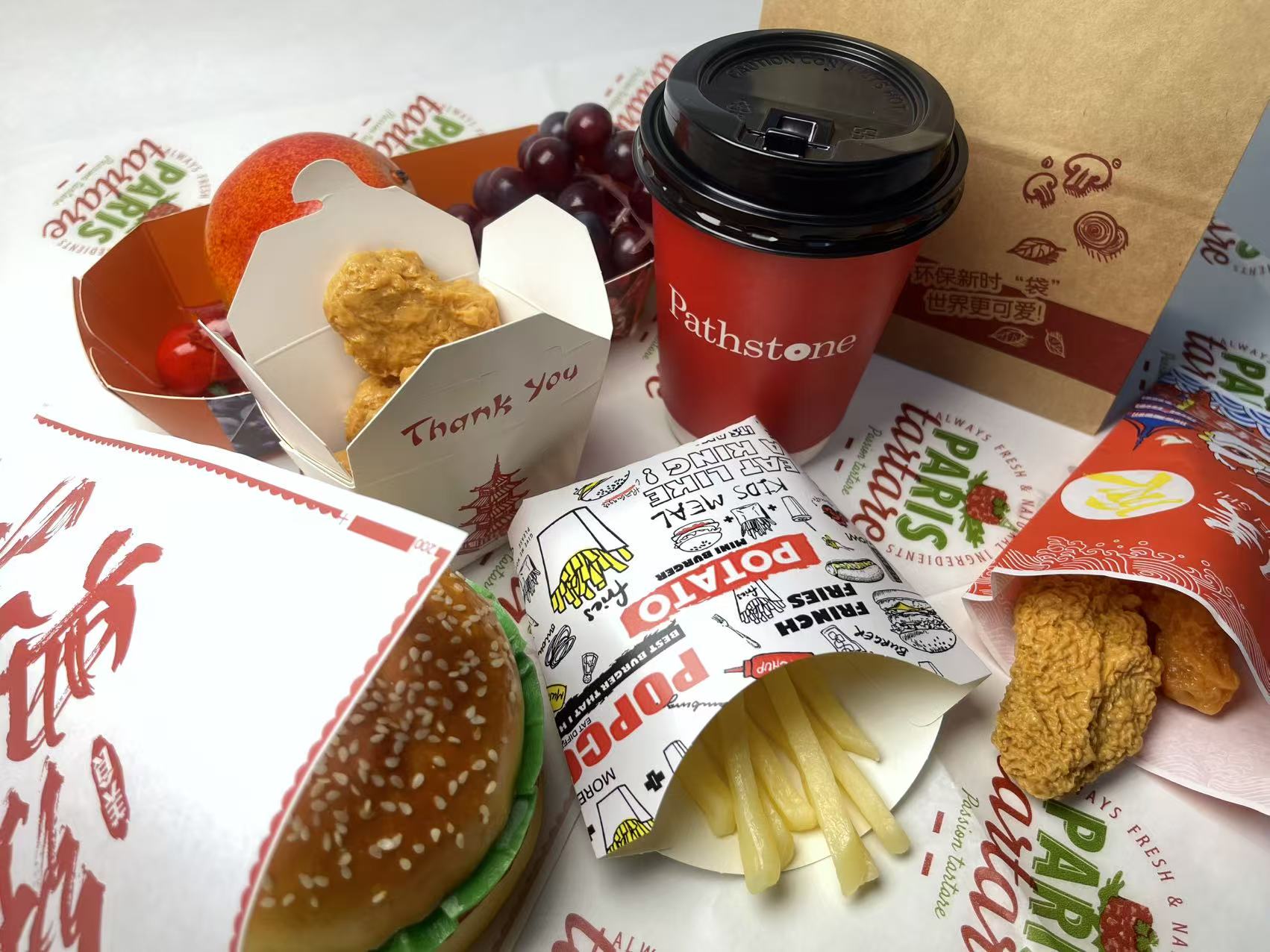 Reusable Eco-Friendly Fries Container | Durable BPA-Free Plastic Chip Box