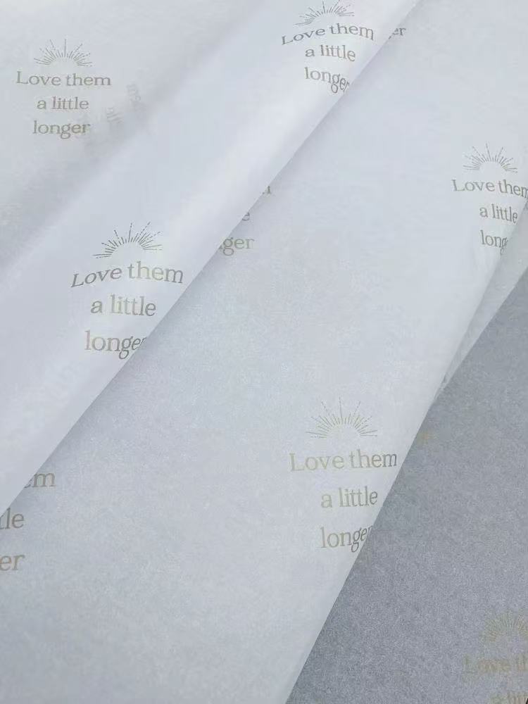 Custom Gold Foil Printed Tissue Paper | Luxury Gift Wrapping | Eco-Friendly & Biodegradable | for Apparel, Footwear & Gift Boxes