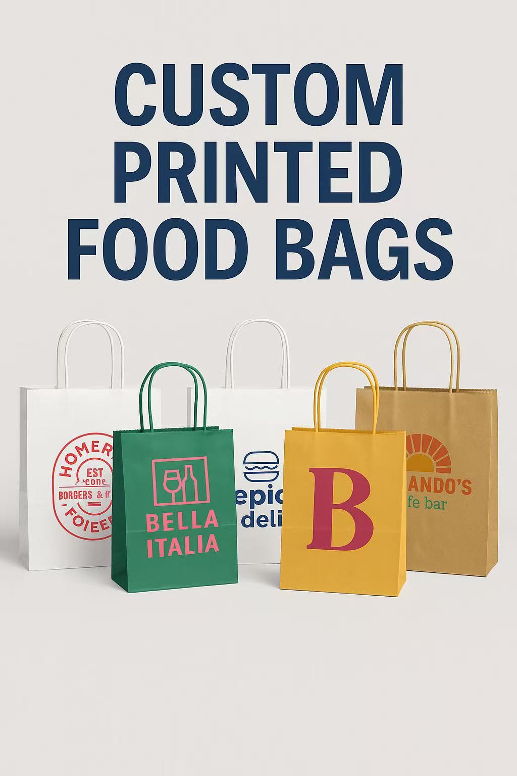 Premium Custom Kraft Handle Bags