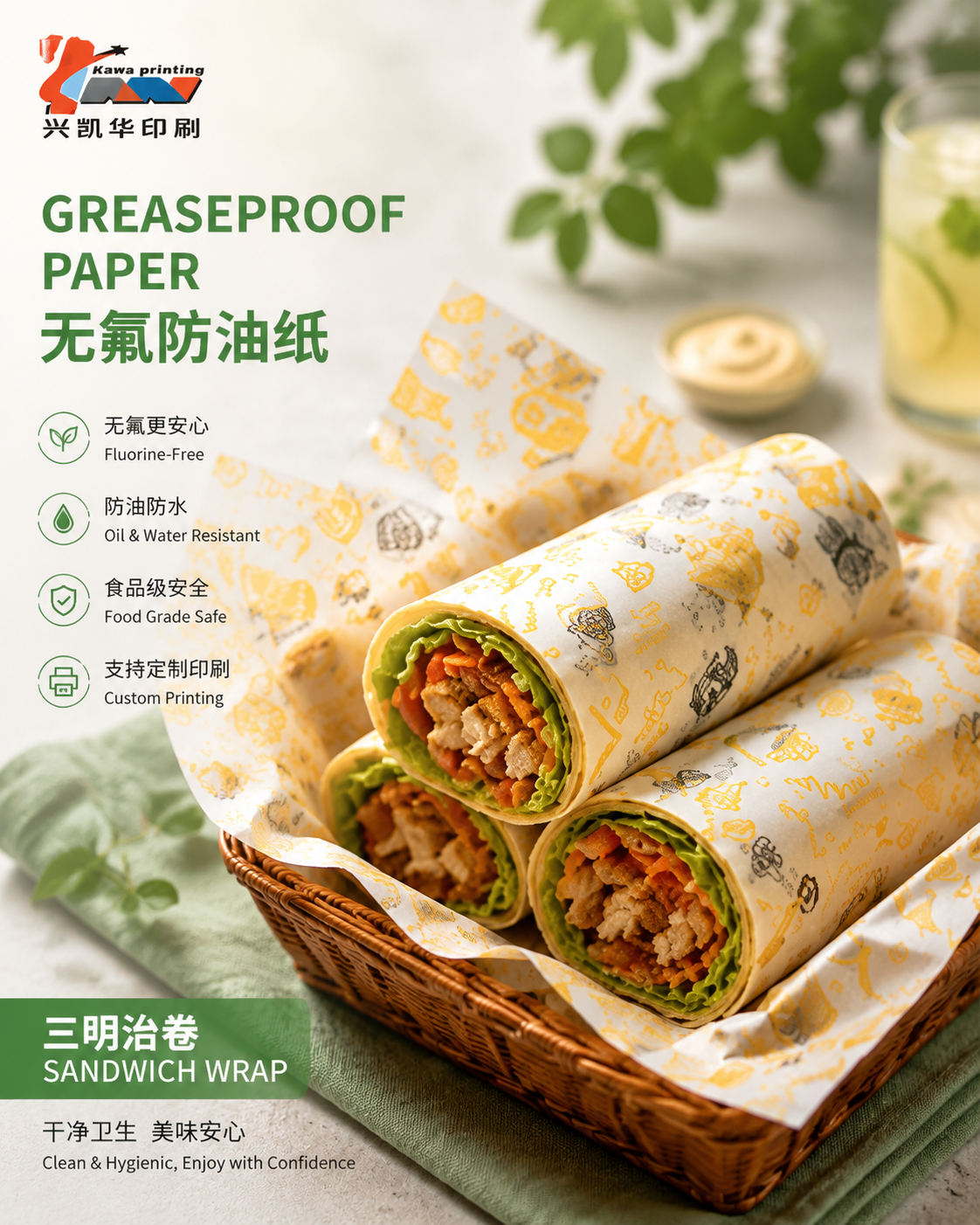 PFAS-Free Greaseproof Paper