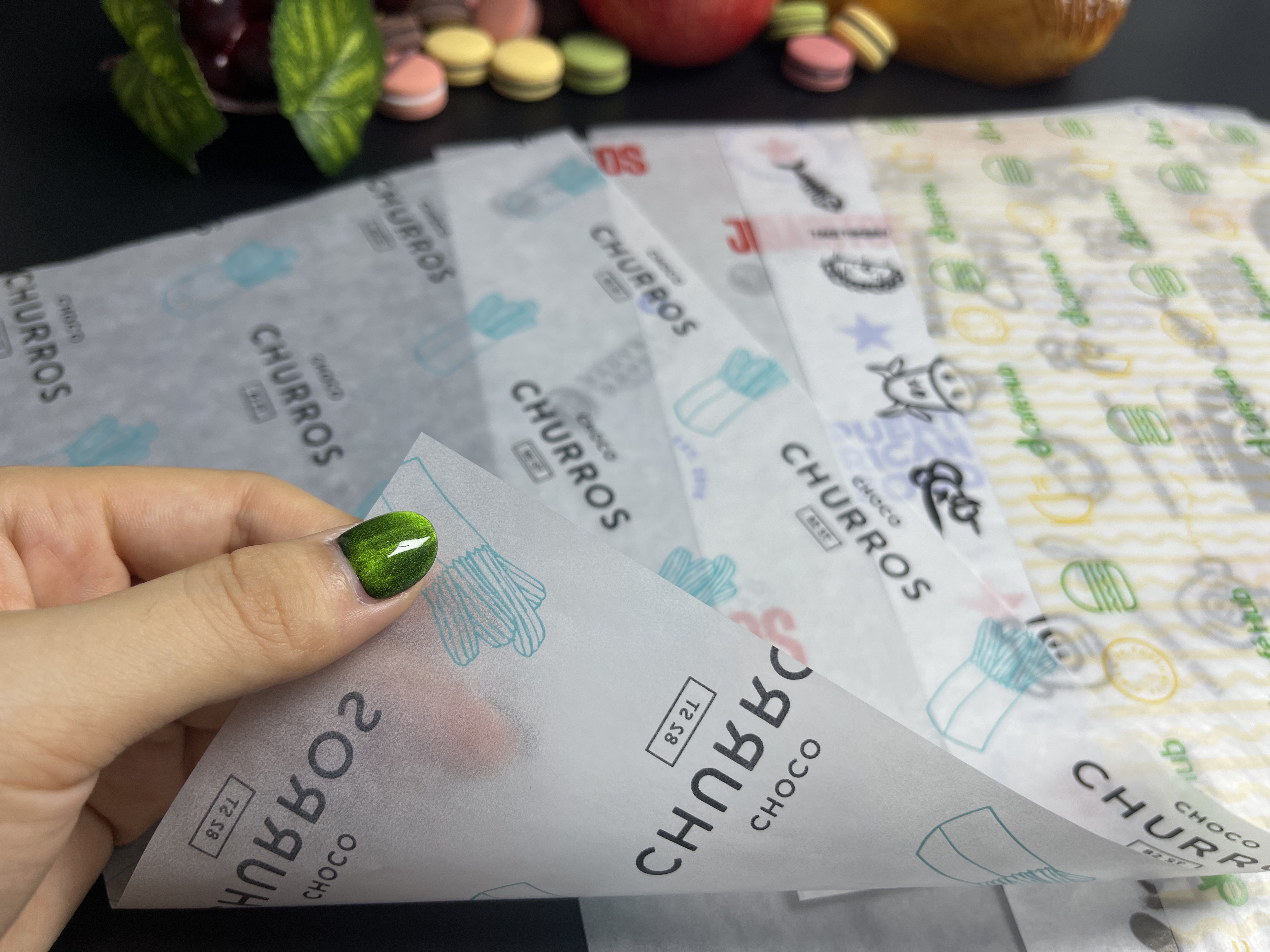 Custom Printed Wax Food Grade Burger Wrapping Paper Greaseproof Sandwich Packaging Sheet Disposable Restaurant Takeaway Paper