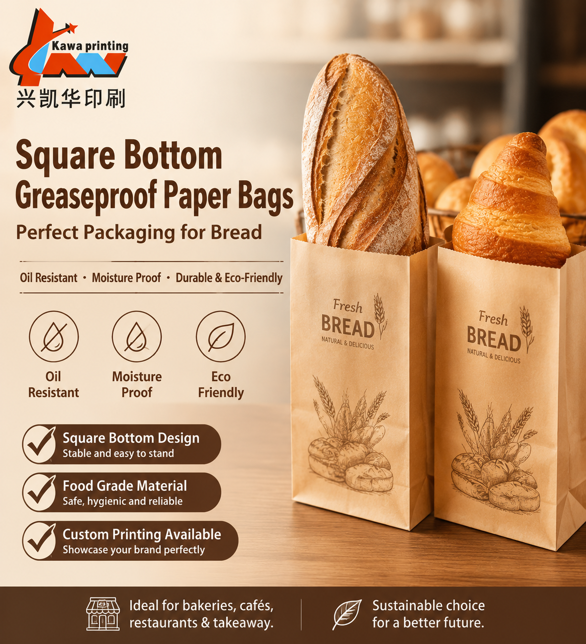 Bread Greaseproof Paper Bags