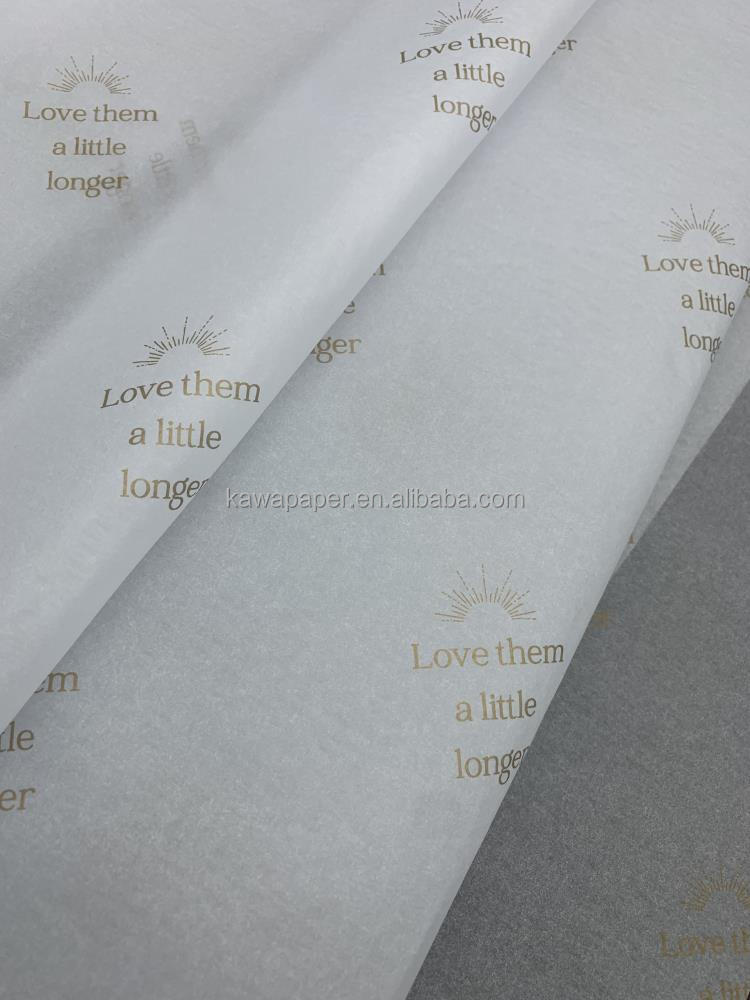 High Quality Custom Printed Logo Specialty Silk Paper for Food Packaging Manufacturer Wholesale Gift Wrapping Tissue