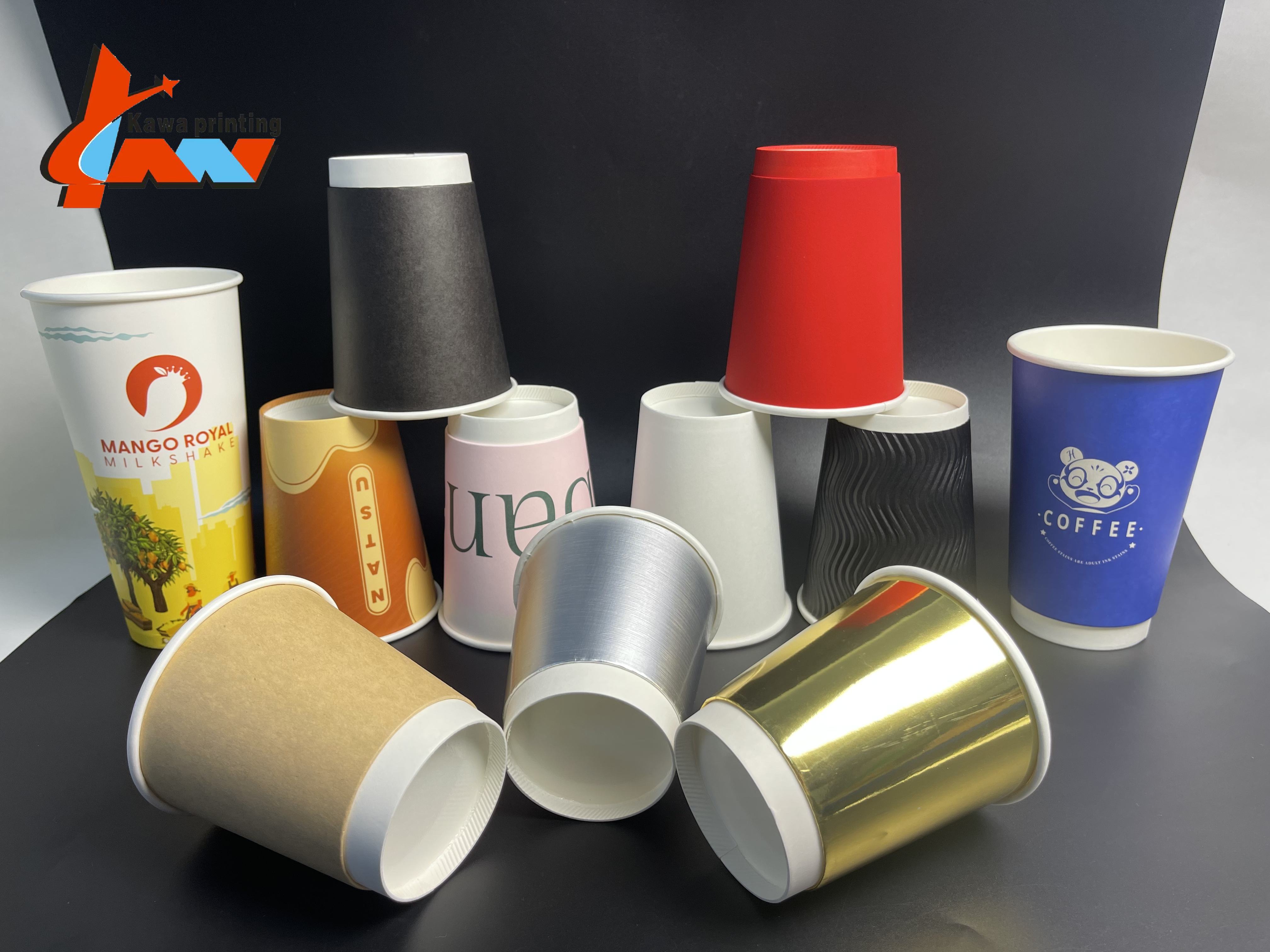 Custom Paper Cups|Brand Logo Printed Disposable Cups|Food Grade & Eco-Friendly