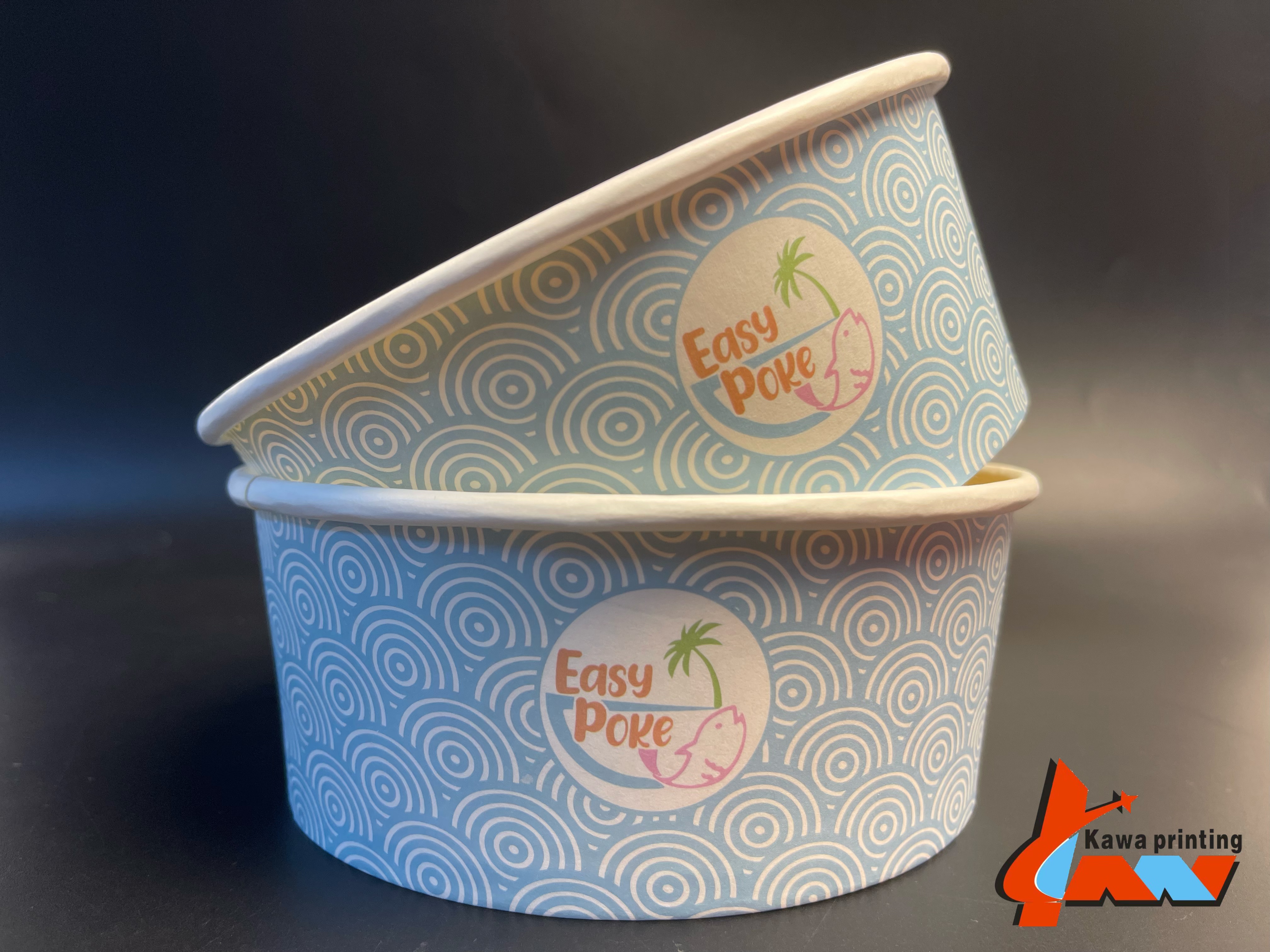 Wholesale Custom Printed Disposable Paper Bowl for Restaurant Fast Food Packaging