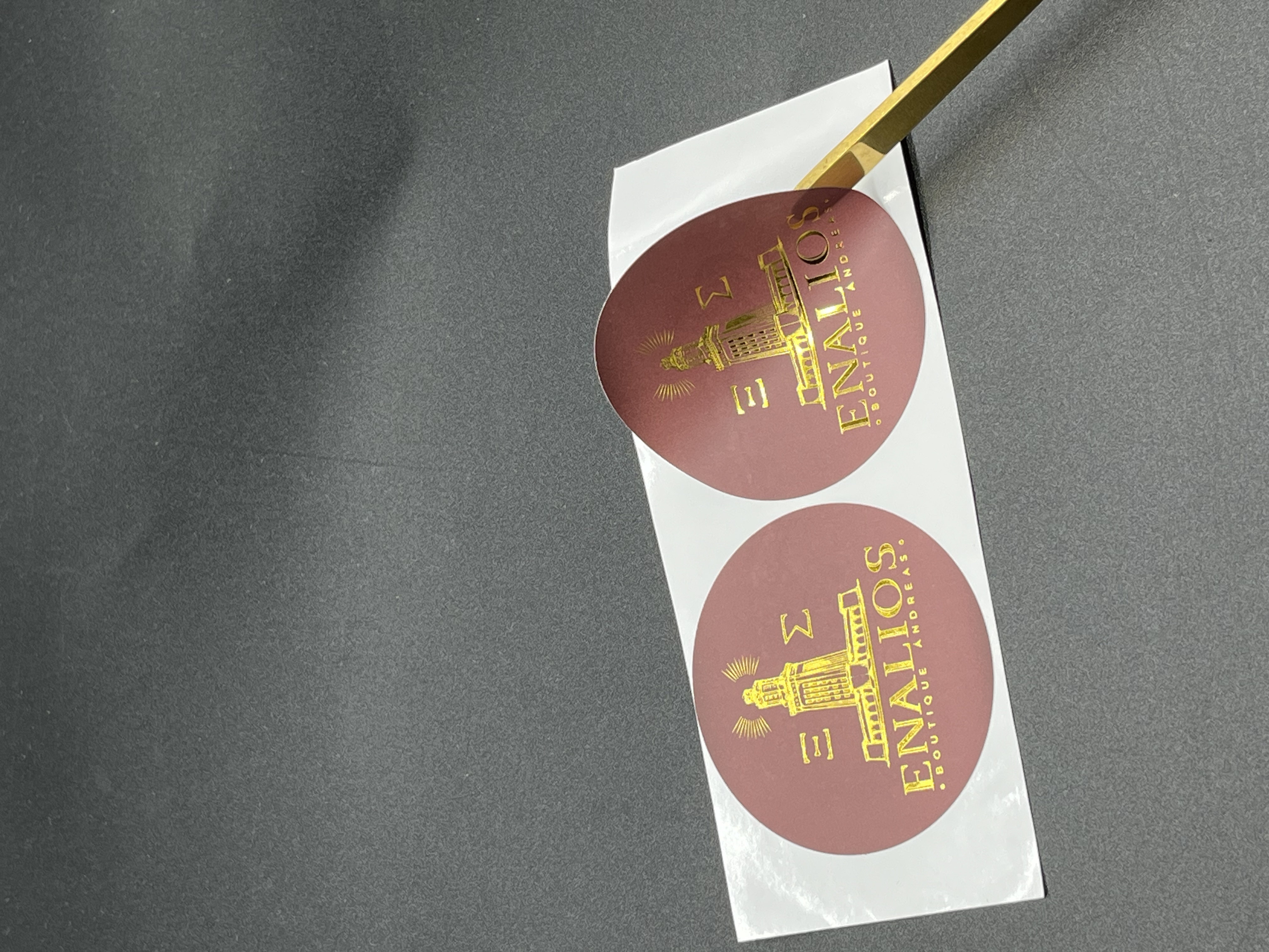 Custom Waterproof Vinyl Stickers – Die Cut Logo Labels for Packaging, Branding & Promotion