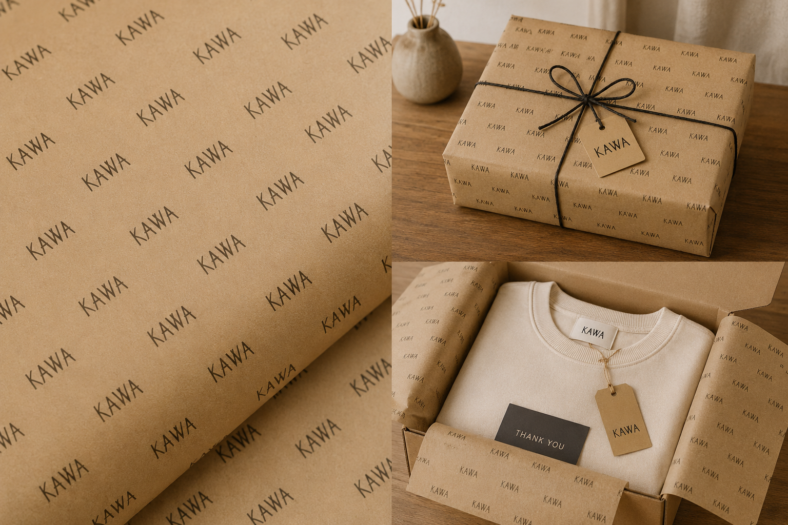 Premium Unfinished Kraft Paper Sheets(rolls) | Eco-Friendly, Heavy Duty for Crafting, Gift Wrapping & DIY Projects