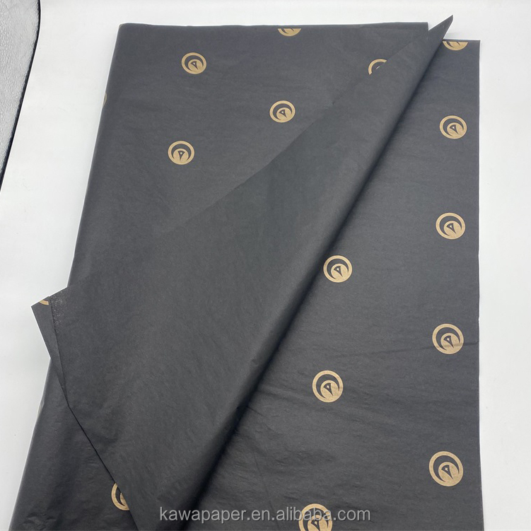 Eco Friendly Black Wrapping Tissue Paper Custom Full Printed Buy Black Wrapping Tissue Paper