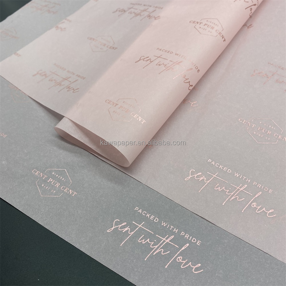 Custom Designed Wrapping Tissue Paper with logo Seidenpapier for Clothes Gift Packaging