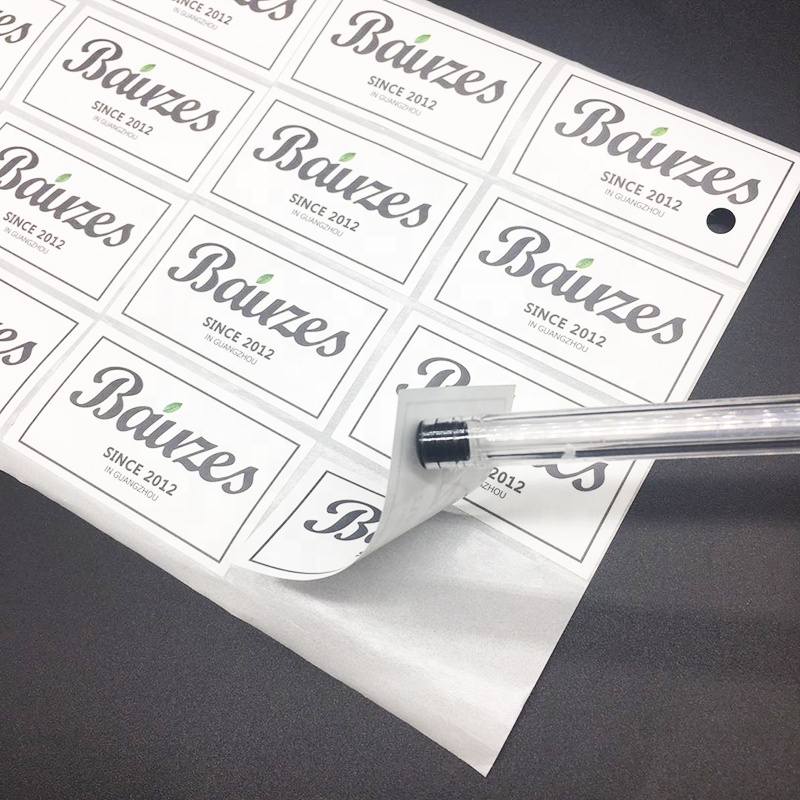 Custom Printed Logo Waterproof Round Sticker Printing Self Adhesive Label Transparent Sealing Tape Roll Transfer Stickers