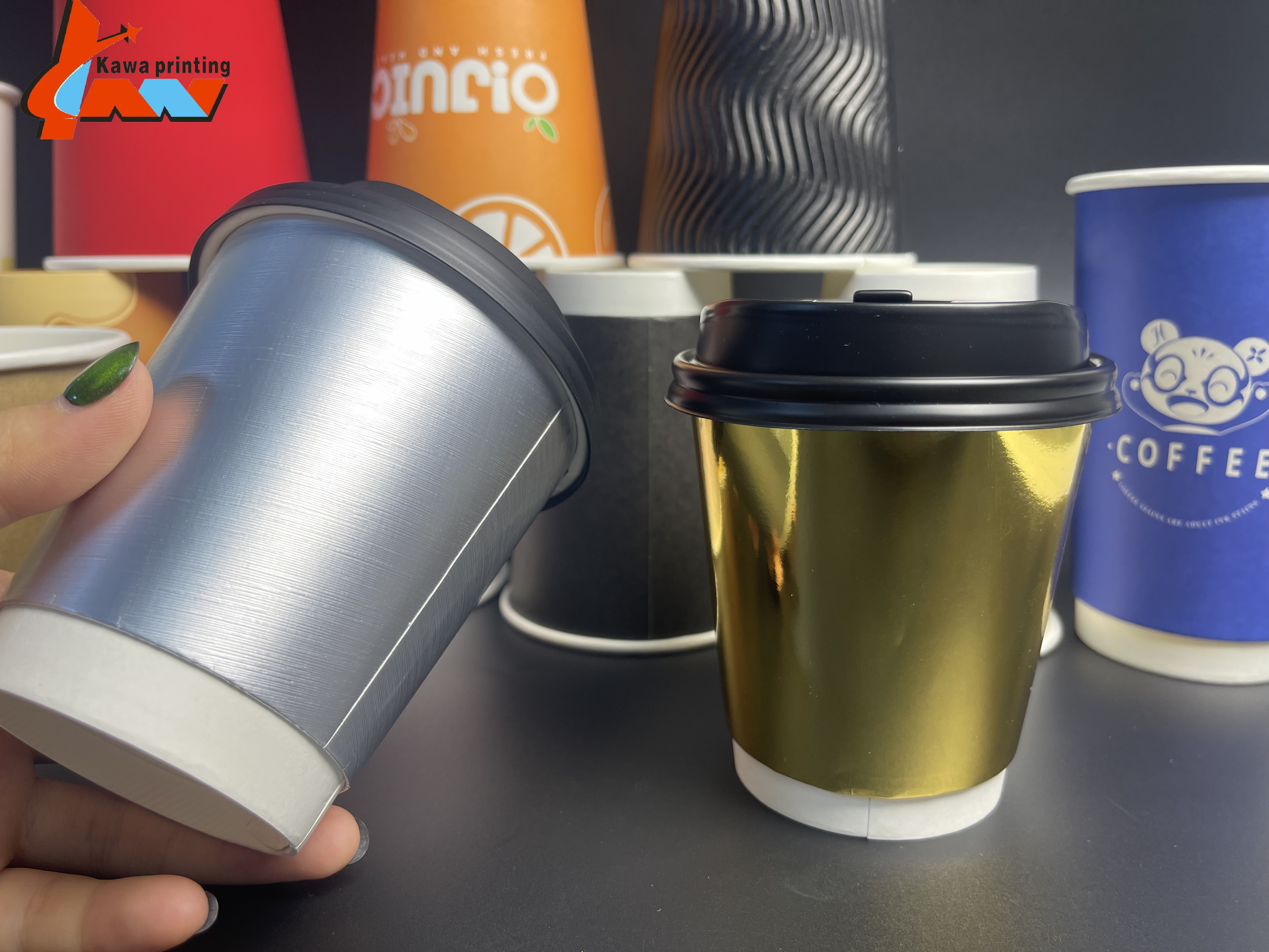 Custom Paper Cups|Brand Logo Printed Disposable Cups|Food Grade & Eco-Friendly