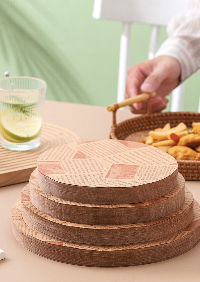 Food Grade Fluorine Free Greaseproof Paper PFAS Free Heat Resistant Waterproof Oil Proof Paper For Food Packaging Baking Wrapping