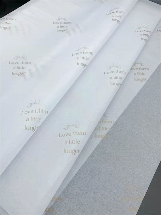 Custom Gold Foil Printed Tissue Paper | Luxury Gift Wrapping | Eco-Friendly & Biodegradable | for Apparel, Footwear & Gift Boxes