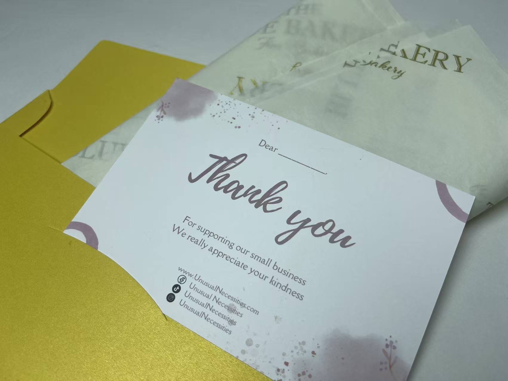 Thank you card
