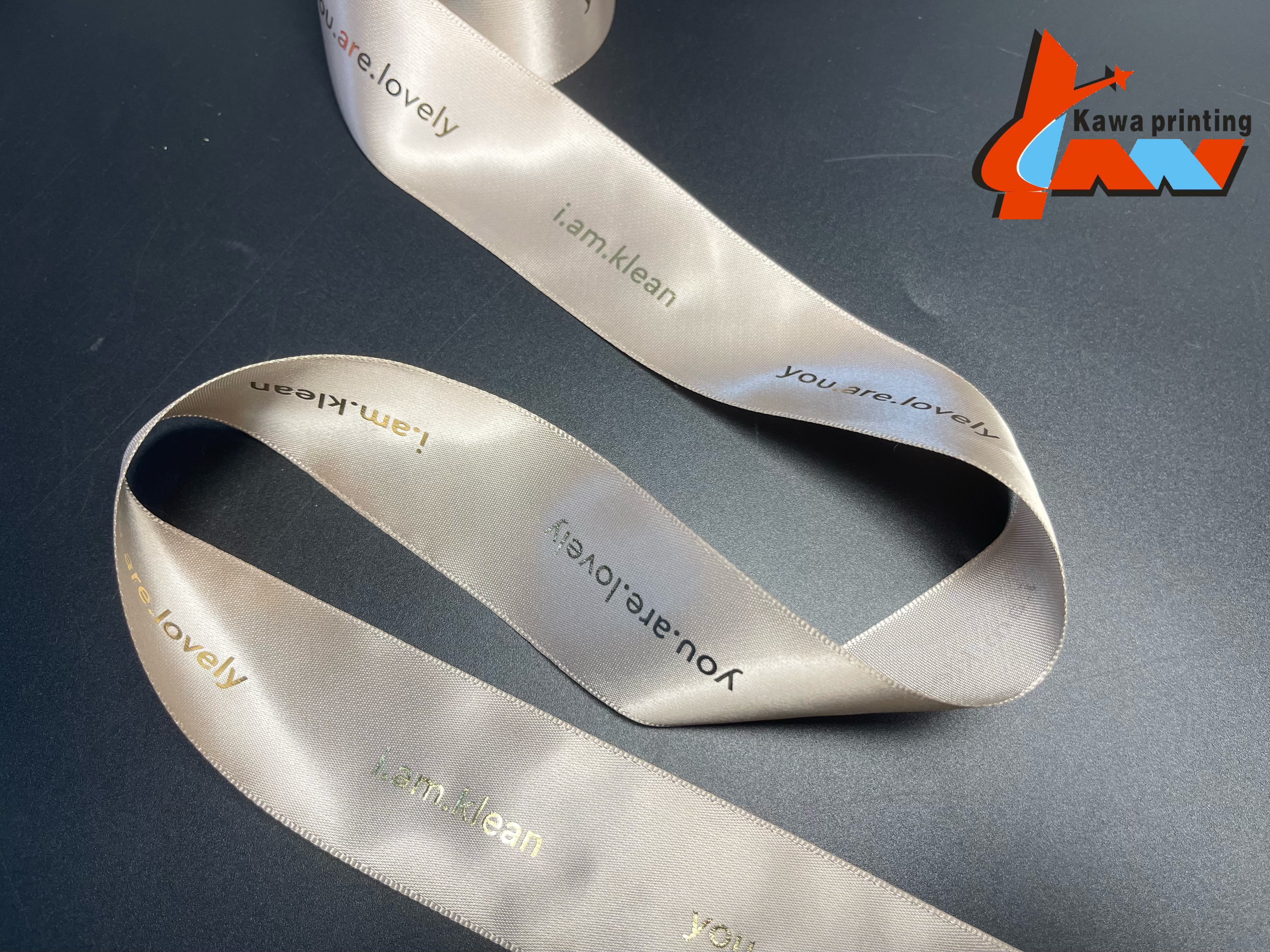 Custom Sizes Printed Ribbon Sticker Label Self Adhesive Ribbon Label for Handmade Craft Jewelry