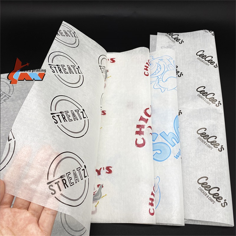Custom Printed Food Grade Wax Paper for Food Packaging