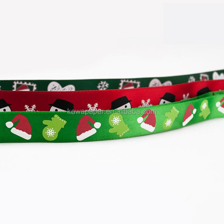Custom Christmas Ribbon | Printed Holiday Gift Ribbon | Personalized Christmas Packaging Ribbon
