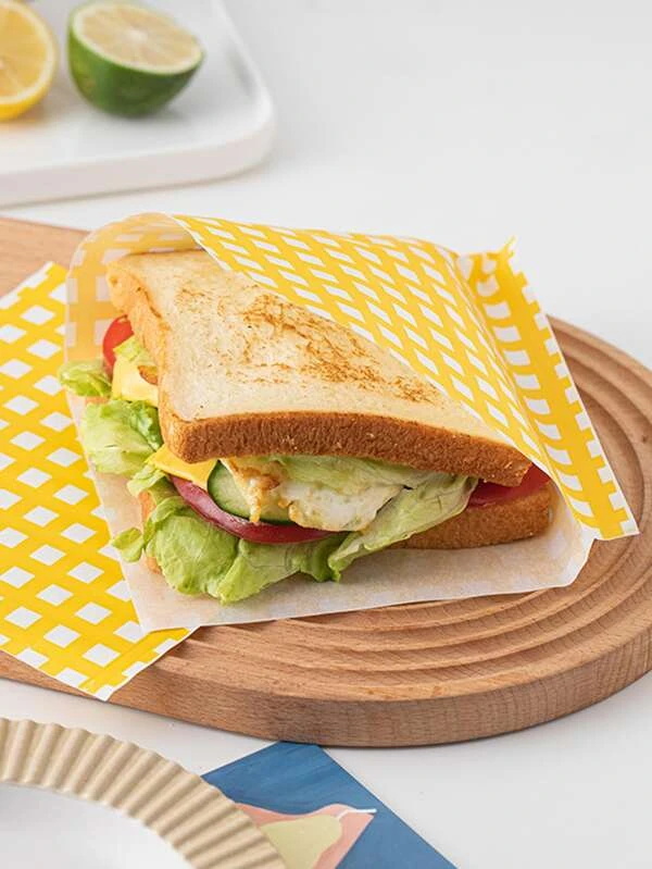 Standard Fluorine-Free Greaseproof Paper | PFAS-Free Food Grade Paper for Daily Catering & Fast Food Packaging