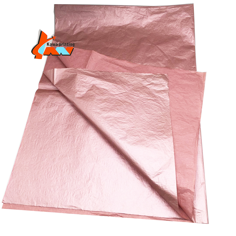 Luxury Rose Gold Tissue Paper for Gift & Flower Wrapping | Premium Packaging Paper | Custom Logo Available