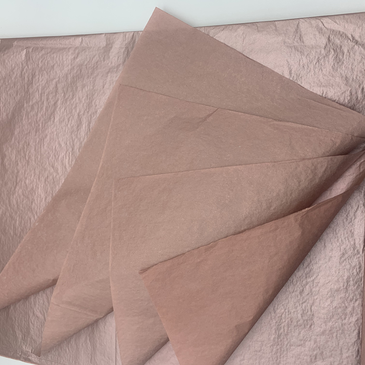 Luxury Rose Gold Tissue Paper for Gift & Flower Wrapping | Premium Packaging Paper | Custom Logo Available