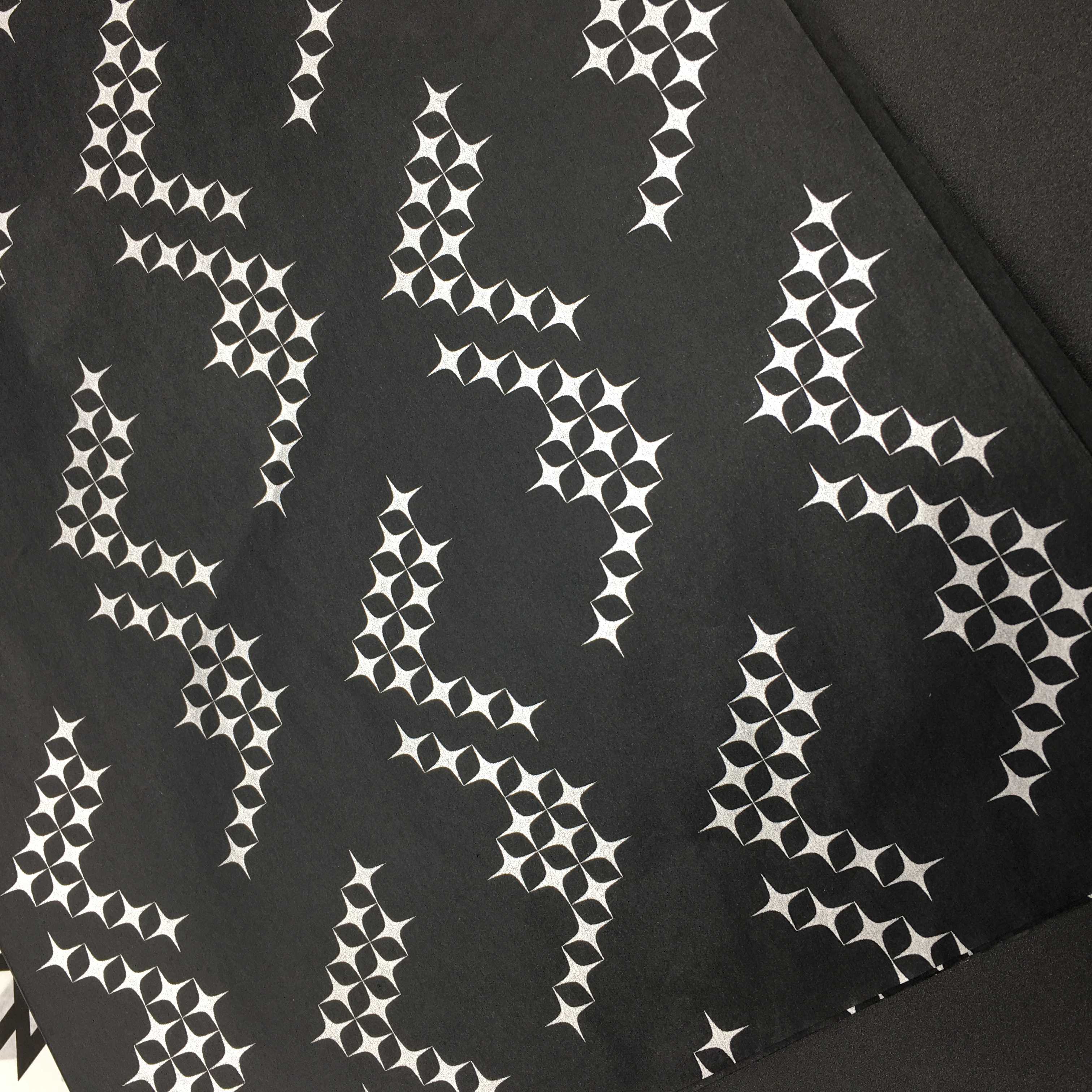 Custom Black Tissue Paper with Metallic Printing | Luxury Branded Packaging Tissue Paper