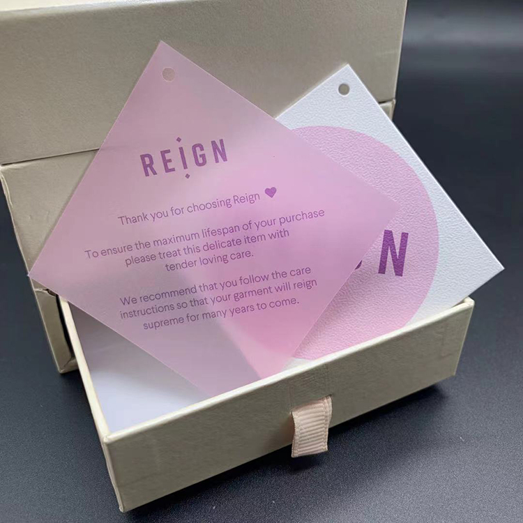 Custom Printed Hang Tags for Clothing | Shape & Logo Cutomization