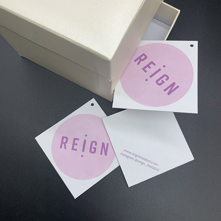 Custom Printed Hang Tags for Clothing | Shape & Logo Cutomization