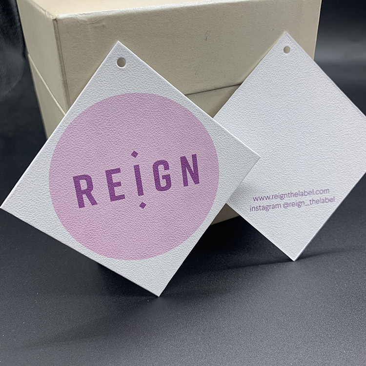 Custom Clothing Hang Tags | Die-Cut Shapes, Gold Foil, Embossing & Spot UV | Premium Cardstock Tags