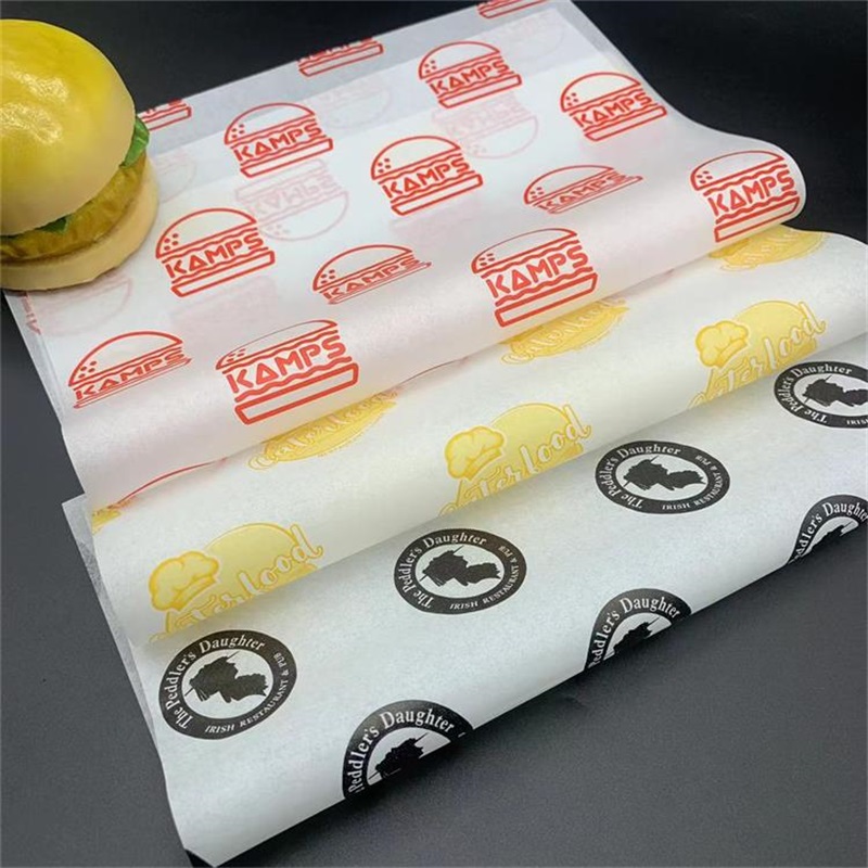Custom Burger Wrapping Paper | Food Grade Greaseproof Paper | Custom made