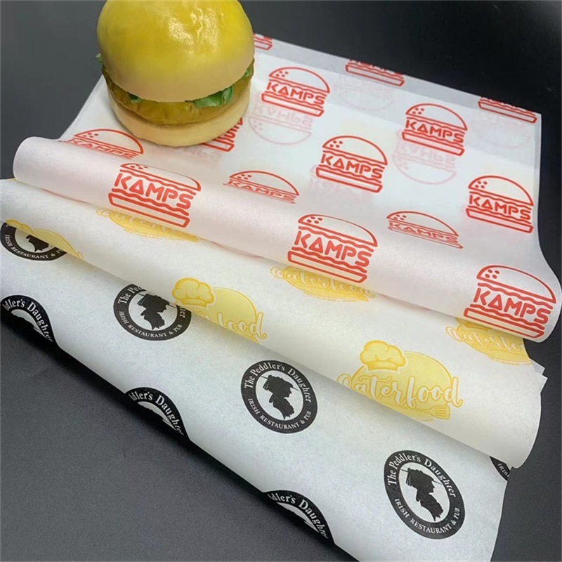 Custom Burger Wrapping Paper | Food Grade Greaseproof Paper | Custom made