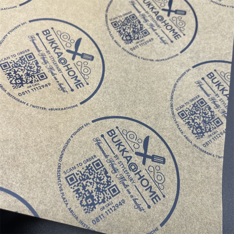 Brown PFAS-Free Greaseproof Paper | Custom Printed Food Wrapping Paper | Eco-Friendly Packaging Solution