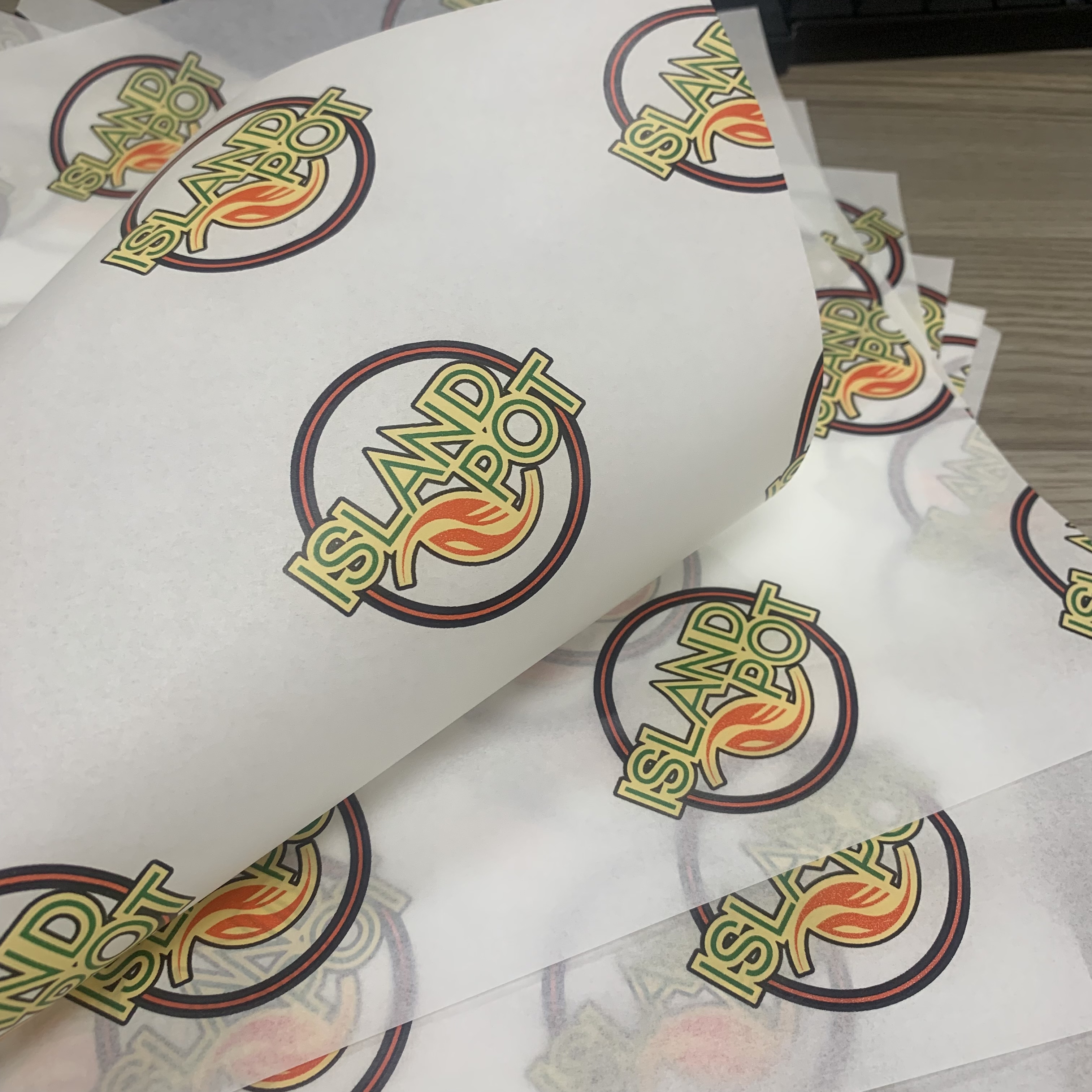 Food Grade Greaseproof Wrapping Paper | PFAS-Free Custom Printed Paper for Burger, Bakery & Takeaway Packaging | Custom Size & GSM Available