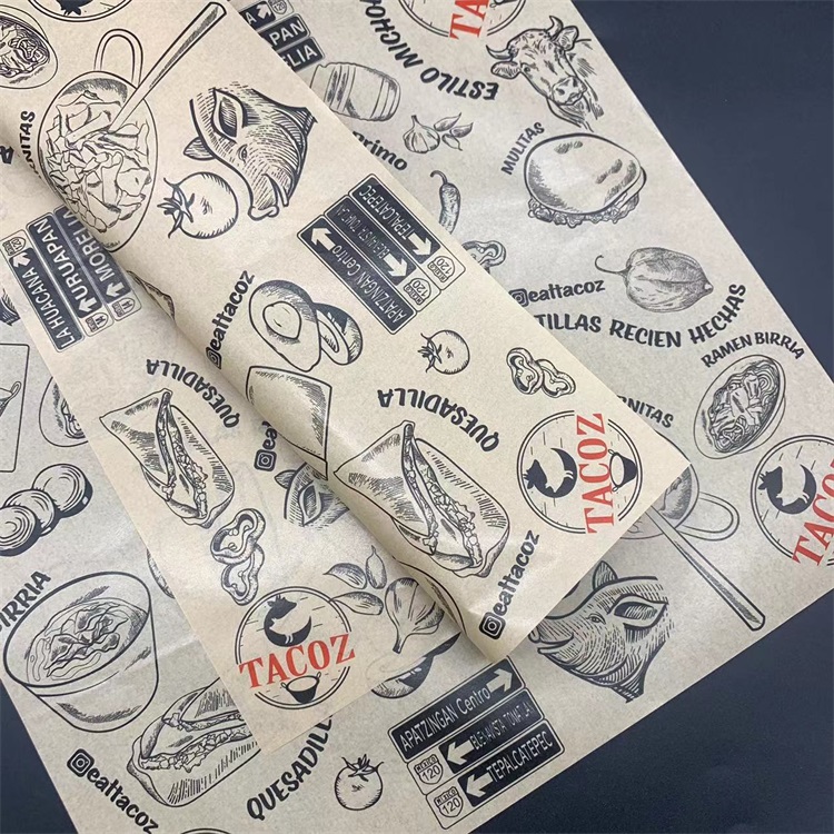 PFAS-Free Greaseproof Paper | Custom Printed Food Wrapping Paper | Multiple GSM Options