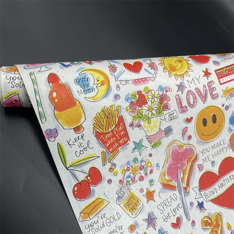 Custom Colored Gift Wrapping Paper Roll | Personalized Printed Packaging Paper