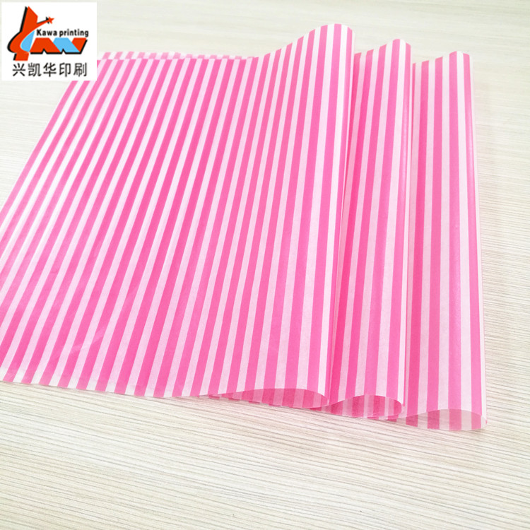 Custom Pink Striped Tissue Paper | Premium Printed Gift Wrapping Paper for Retail & Boutique Packaging
