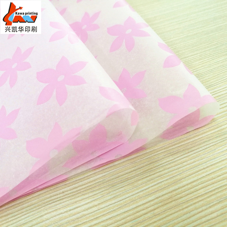 Custom Pink Floral Tissue Paper | Printed Gift Wrapping Tissue Paper | Decorative Packaging Paper for Flowers & Retail