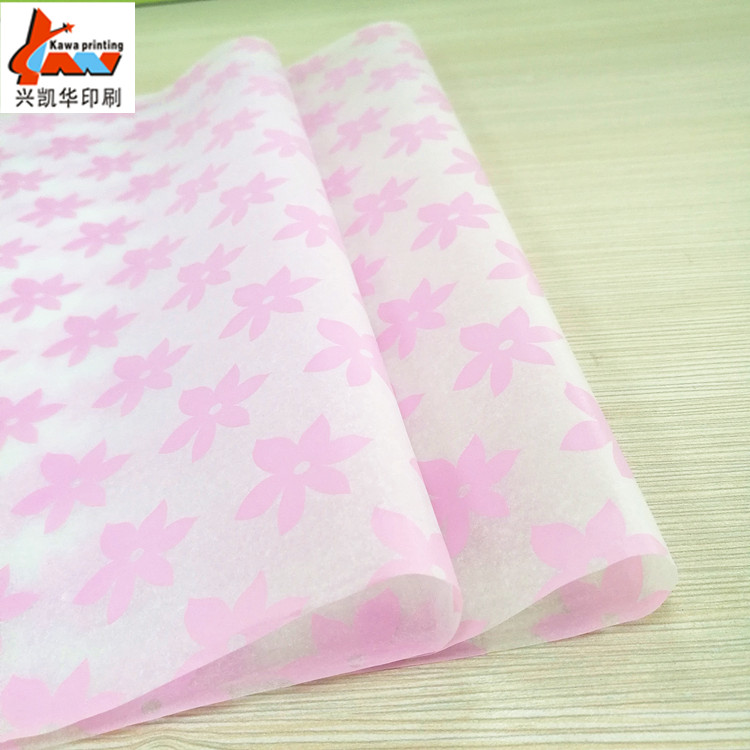 Custom Pink Floral Tissue Paper | Printed Gift Wrapping Tissue Paper | Decorative Packaging Paper for Flowers & Retail