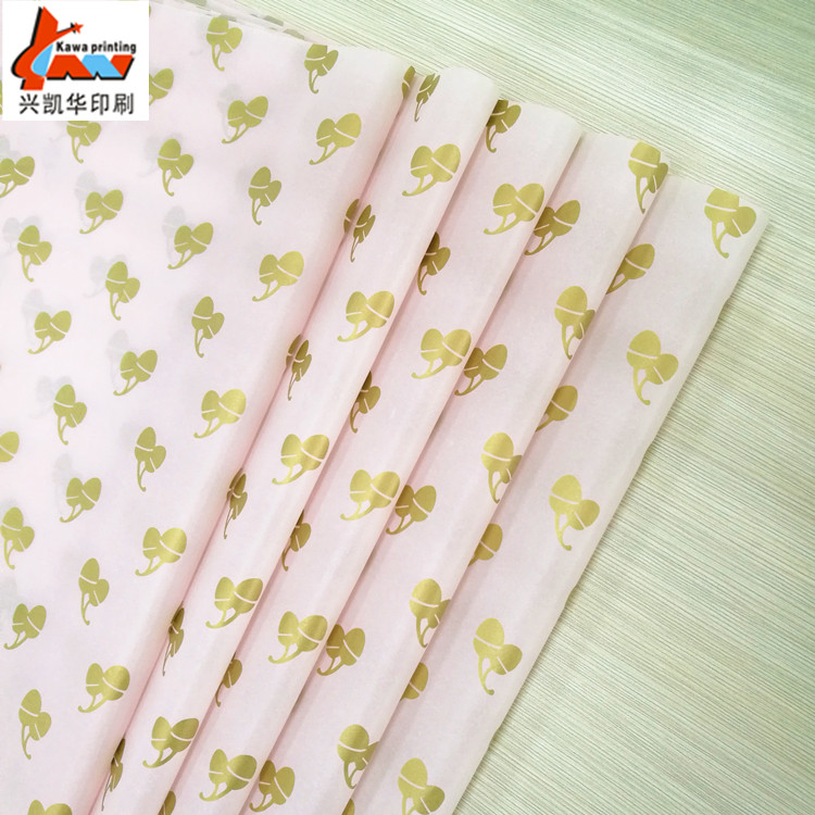 Custom Light Pink Printed Tissue Paper | Logo Packaging Tissue | Luxury Gift & Apparel Wrapping Paper