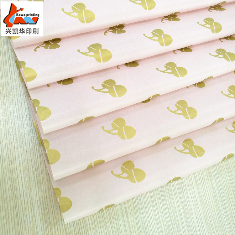 Custom Light Pink Printed Tissue Paper | Logo Packaging Tissue | Luxury Gift & Apparel Wrapping Paper