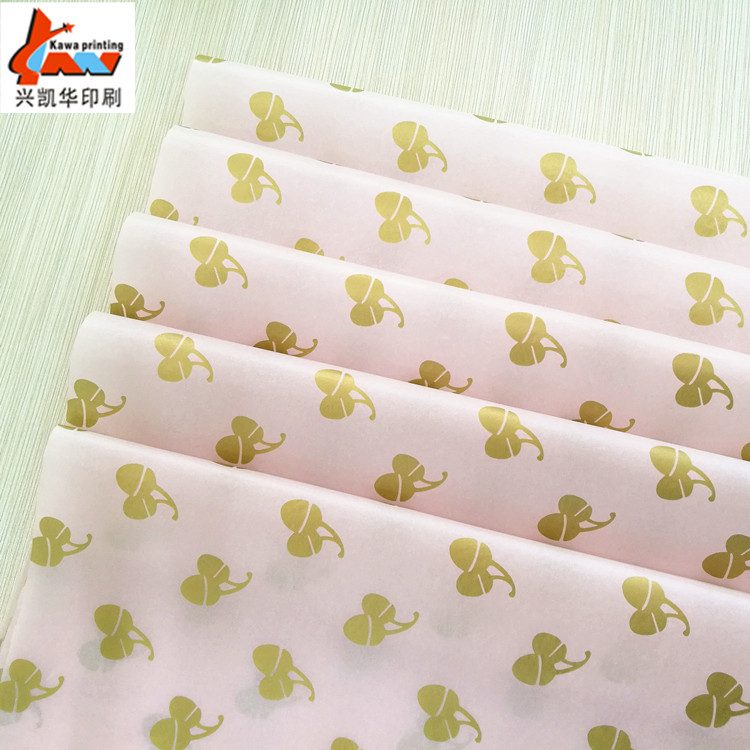 Custom Light Pink Printed Tissue Paper | Logo Packaging Tissue | Luxury Gift & Apparel Wrapping Paper