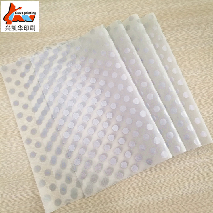 Pearl White Dot Printed Tissue Paper | Custom Luxury Packaging Tissue | Apparel & Gift Wrapping Paper