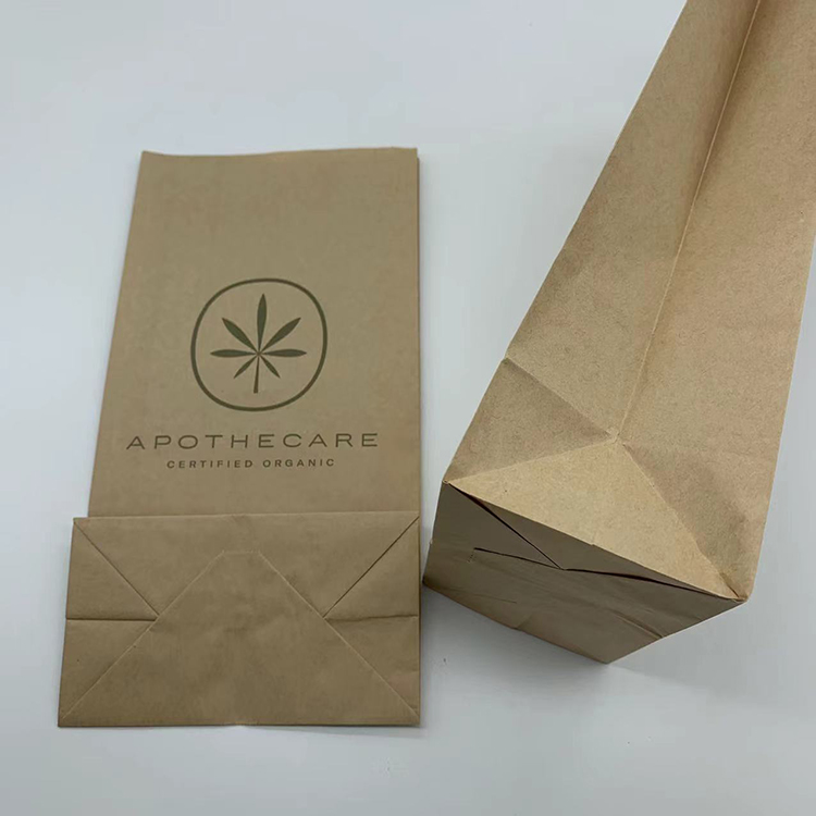 Custom Food Grade Square Bottom Paper Bags | Greaseproof Bakery & Takeaway Paper Bags