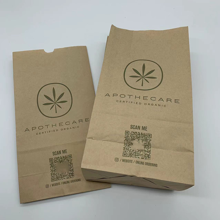 Custom Food Grade Square Bottom Paper Bags | Greaseproof Bakery & Takeaway Paper Bags
