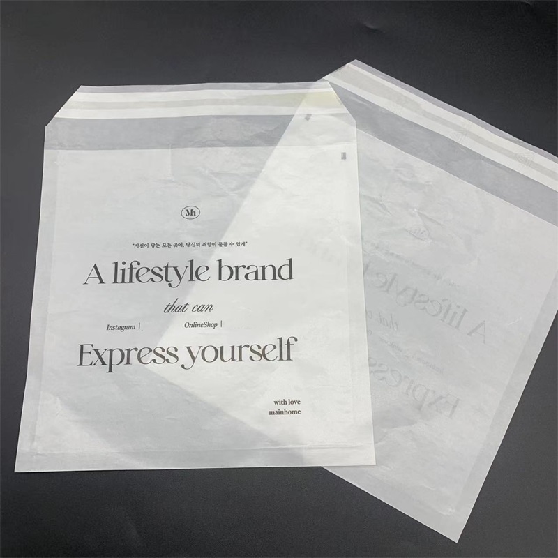 Custom Glassine Paper Bags | Semi Transparent Paper Packaging Bags | Eco Friendly Printed Brand Bags