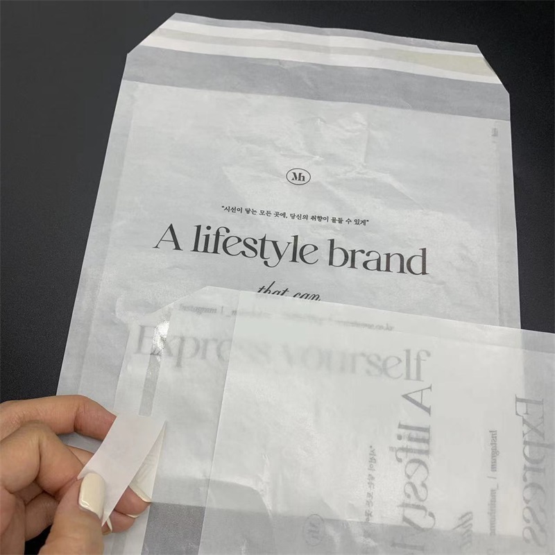 Custom Glassine Paper Bags | Semi Transparent Paper Packaging Bags | Eco Friendly Printed Brand Bags