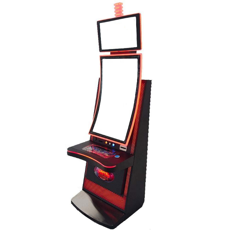 Ideck 43 Inch Curved Screen With Top BillBoard HET Fire Link Skill Game Machine Black 36Pin Jamma Factory Price for Amusement Cabinet